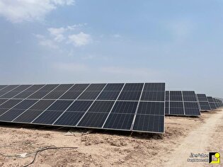بهره برداری از فاز نخست نیروگاه خورشیدی ۱۳ مگاواتی در هرمزگان