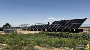 بهره برداری از ۳۳ نیروگاه خورشیدی ویژه چاه‌های کشاورزی در خراسان رضوی